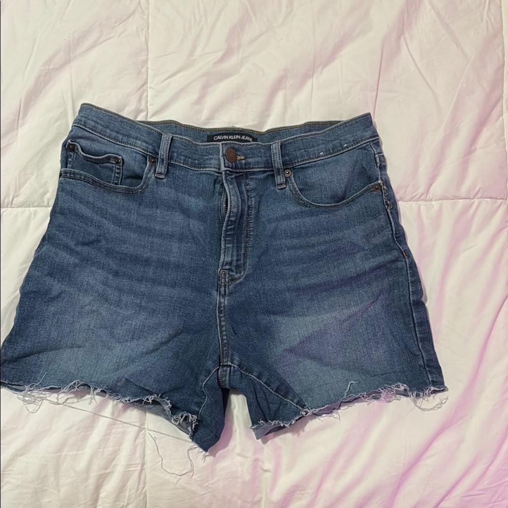 Calvin Klein Women's Blue Denim Shorts